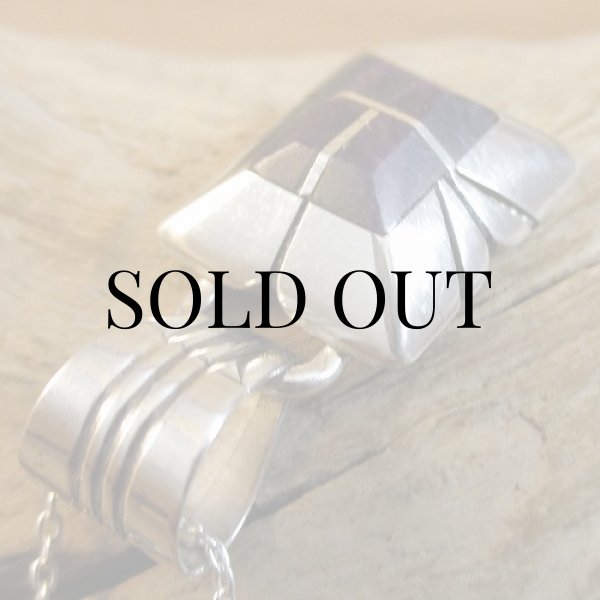 画像5: ナバホ族：Chester Benally スギライト インレイ ペンダント (5)