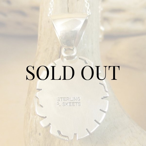 画像4: ナバホ族：Peggy Skeets タイガーアイ ペンダント (4)