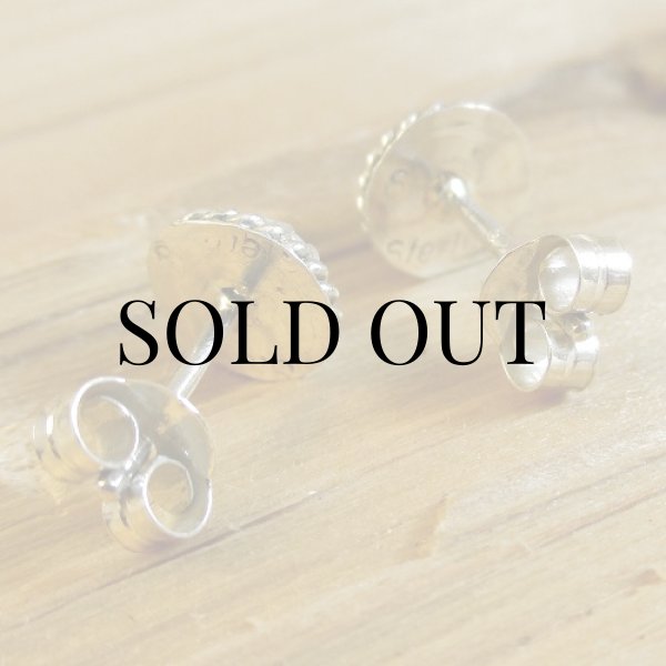 画像3: ナバホ族:ターコイズ付き ピアス (3)