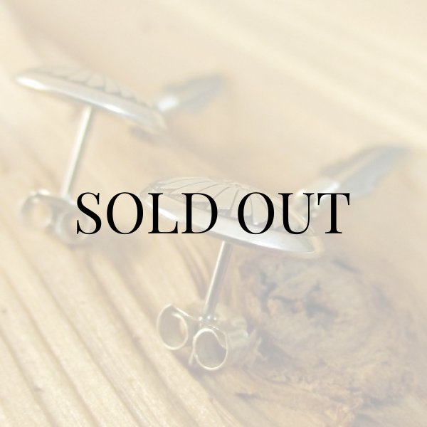 画像3: ナバホ族：フェザー付きコンチョ ピアス (3)