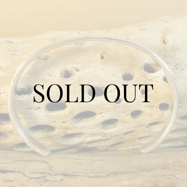 画像9: ナバホ族:Bruce Morgan チゼルワーク シルバー カフブレスレット (9)