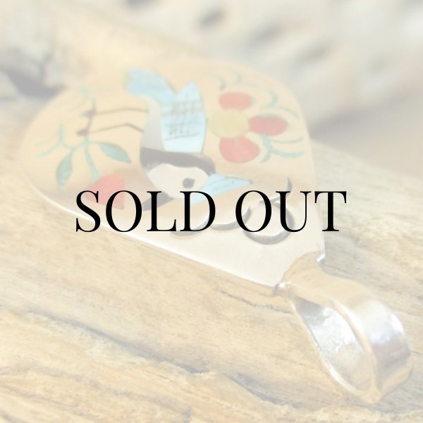 画像6: ズニ族：Sammy&Ester Guardian フラットインレイ ペンダントトップ (6)