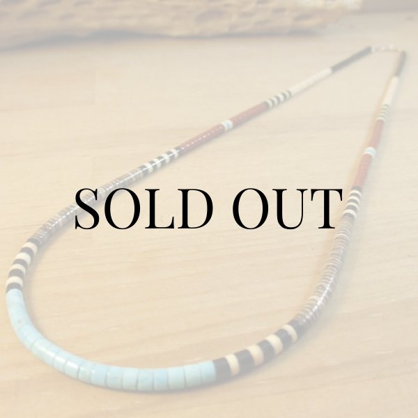 画像5: サント・ドミンゴ族：Dorene Calabaza マルチカラーヒシチョーカー (5)