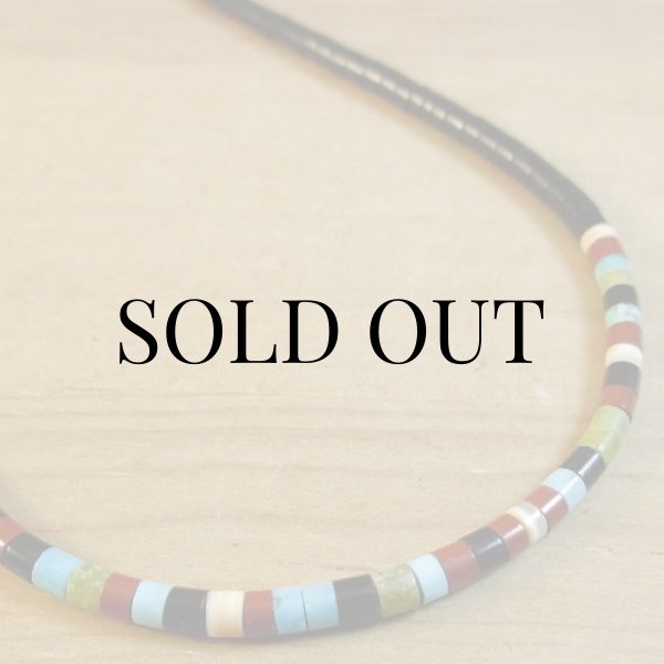 画像4: サント・ドミンゴ族：Dorene Calabaza マルチカラーヒシチョーカー (4)