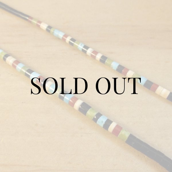 画像6: サント・ドミンゴ族：Dorene Calabaza マルチカラーヒシチョーカー (6)