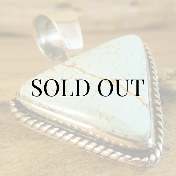 画像8: ナバホ族:Elvira Chavez #8 ターコイズ ペンダント トップ (8)