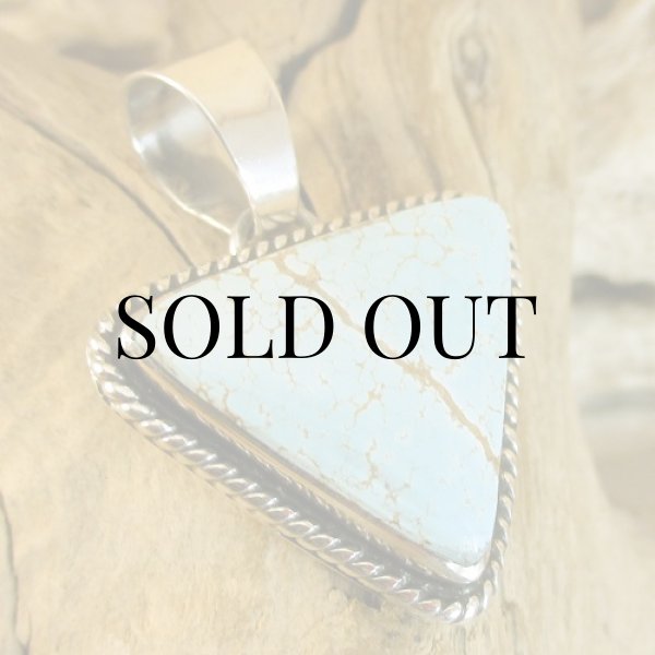 画像3: ナバホ族:Elvira Chavez #8 ターコイズ ペンダント トップ (3)