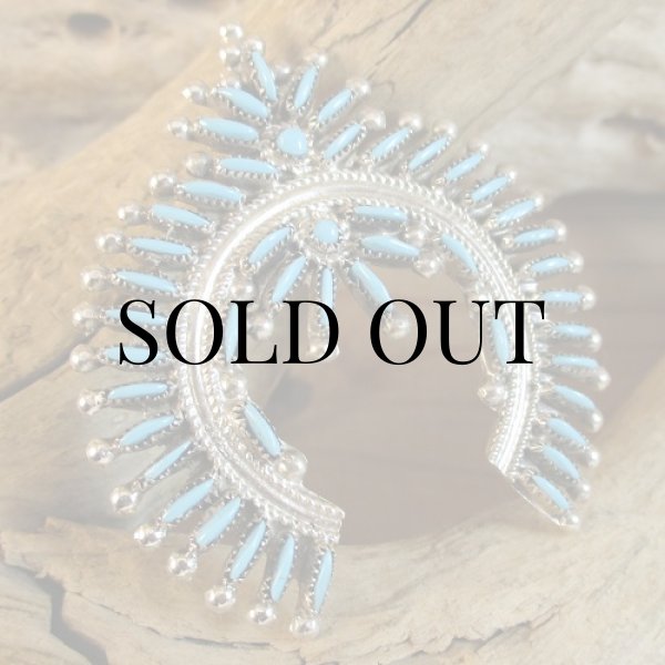 画像3: ズニ族：Lorna Mahkee ニードルポイント ナジャ ペンダントトップ (3)