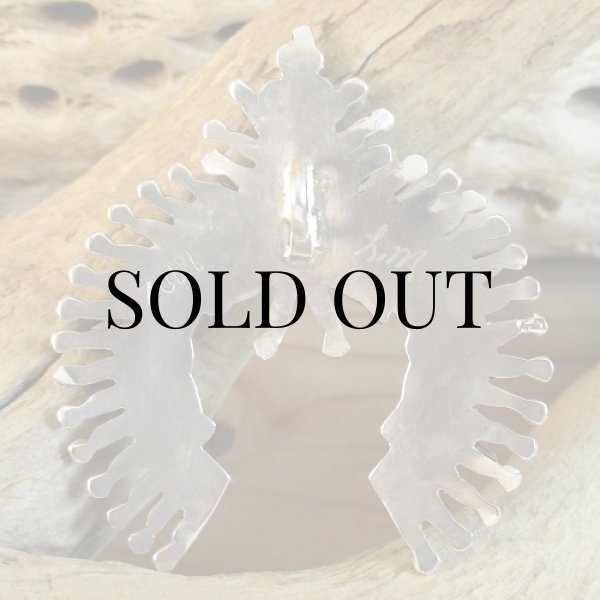 画像4: ズニ族：Lorna Mahkee ニードルポイント ナジャ ペンダントトップ (4)