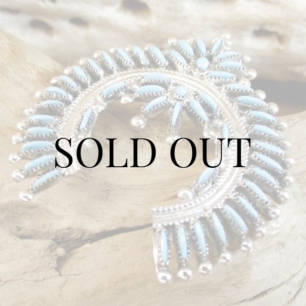 画像7: ズニ族：Lorna Mahkee ニードルポイント ナジャ ペンダントトップ (7)