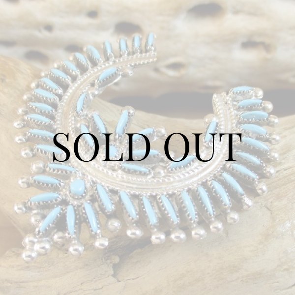 画像5: ズニ族：Lorna Mahkee ニードルポイント ナジャ ペンダントトップ (5)