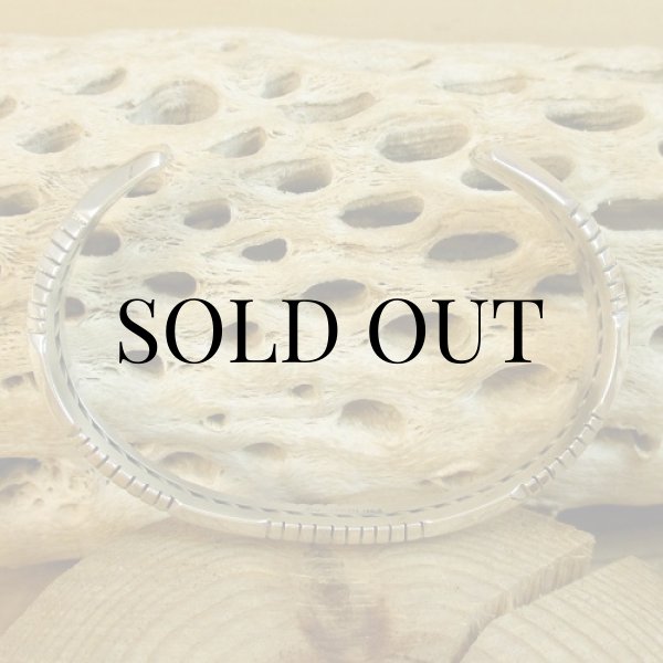 画像8: ナバホ族：Delbert Vandever ツイストタイプ カフブレスレット (8)