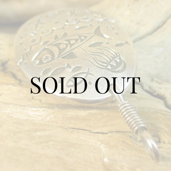 画像6: ナバホ族：Norbert Peshlakai スタンプワーク ペンダント トップ (6)