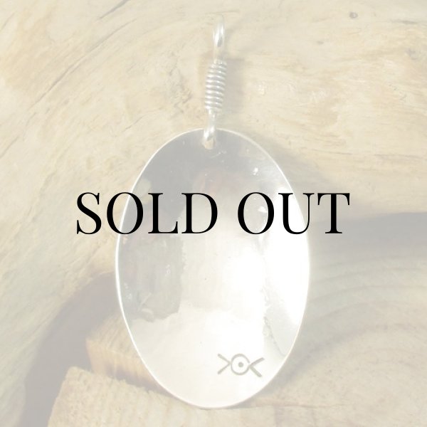 画像4: ナバホ族：Norbert Peshlakai スタンプワーク ペンダント トップ (4)