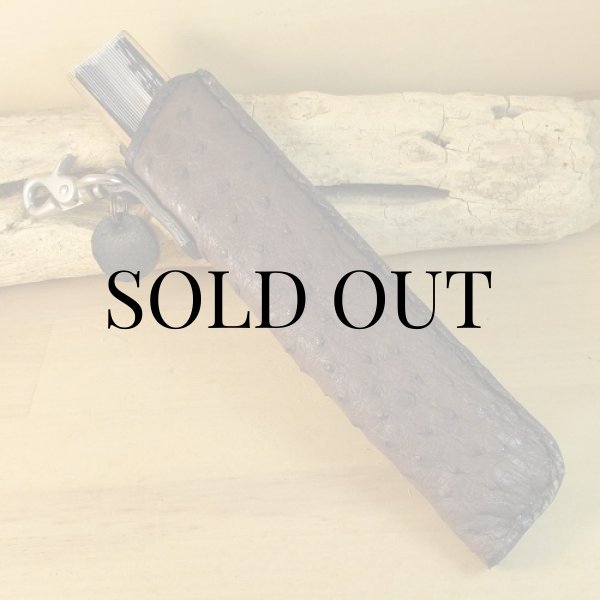 画像3: 和風のレザーアイテム 『扇子ケース』 (3)