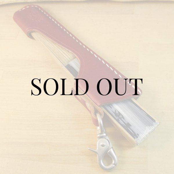 画像2: 和風のレザーアイテム 『扇子ケース』 (2)