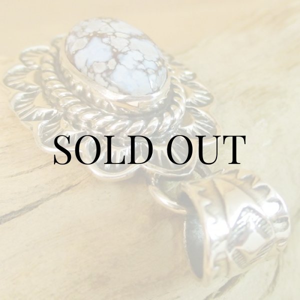 画像6: ナバホ族：Kevin Ramone GoldenHill Turquoise ペンダント トップ (6)