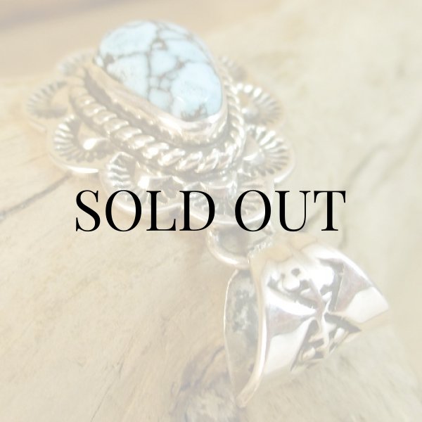 画像6: ナバホ族:Kevin Ramone Turquoise Mt. ペンダント トップ (6)