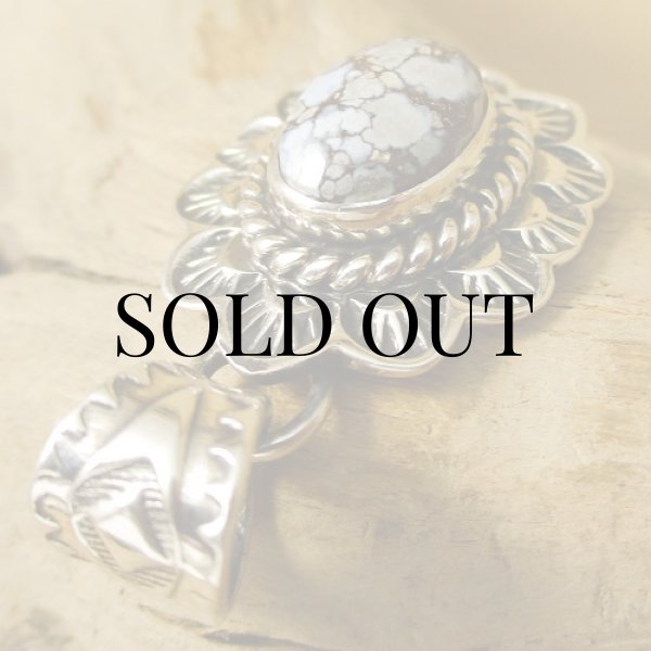 画像5: ナバホ族：Kevin Ramone GoldenHill Turquoise ペンダント トップ (5)