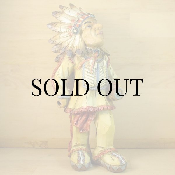 画像4: 木彫り風 『インディアンチーフ人形』（Indian Chief Doll） (4)
