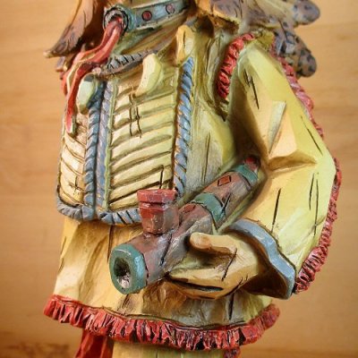 画像2: 木彫り風 『インディアンチーフ人形』（Indian Chief Doll）