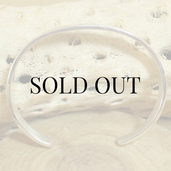 画像7: ナバホ族：Bruce Morgan チゼルワーク シルバー カフブレスレット (7)