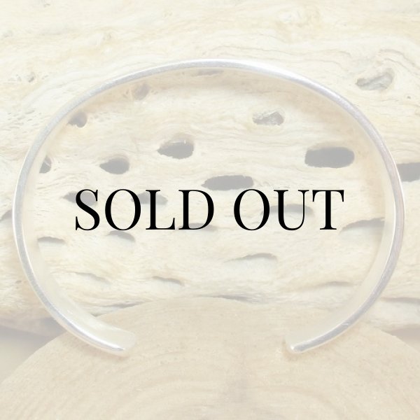 画像7: ナバホ族:Bruce Morgan チゼルワーク シルバー カフブレスレット (7)