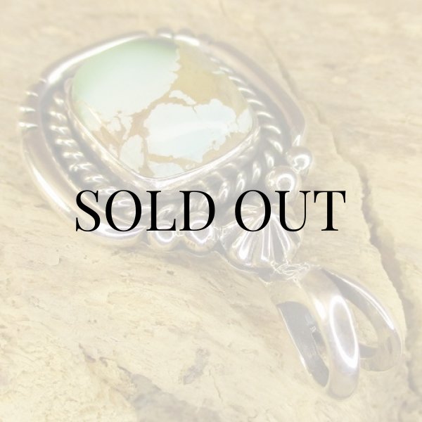 画像6: ナバホ族:Harvey Mace ロイストンターコイズ ペンダントトップ (6)