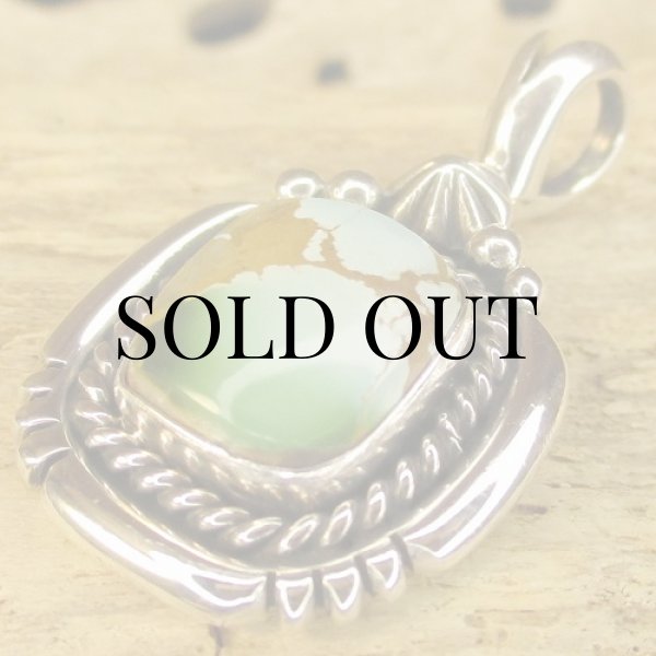 画像7: ナバホ族:Harvey Mace ロイストンターコイズ ペンダントトップ (7)