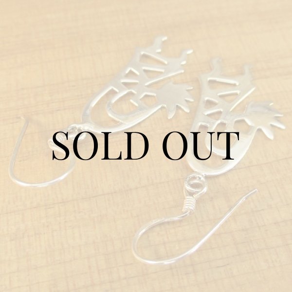 画像2: ナバホ族：ココペリ ピアス (2)