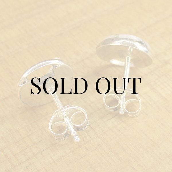 画像3: ズニ族：ホワイトシェルインレイ ピアス (3)