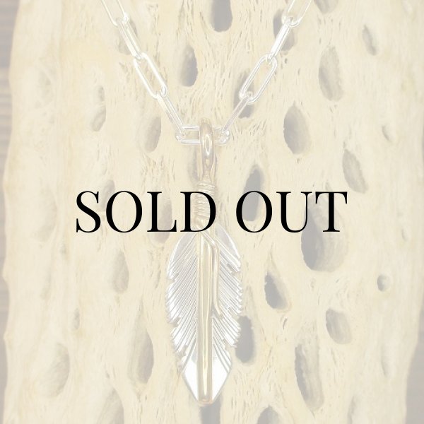 画像9: ナバホ族：Harvey Mace イーグルフェザー12KGF ペンダントトップSS (9)