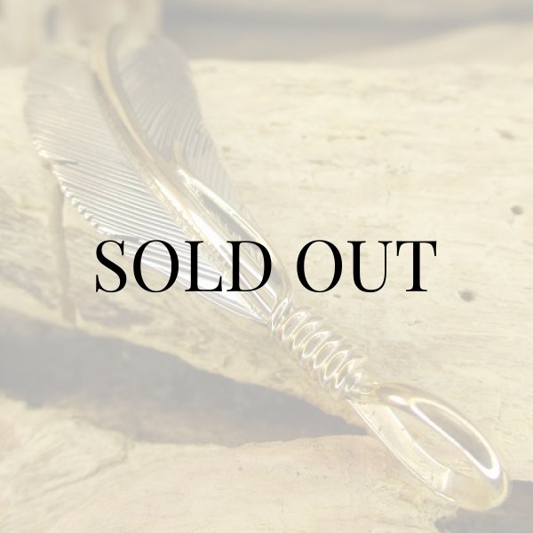 画像6: ナバホ族：Harvey Mace イーグルフェザー12KGF ペンダントトップM (6)