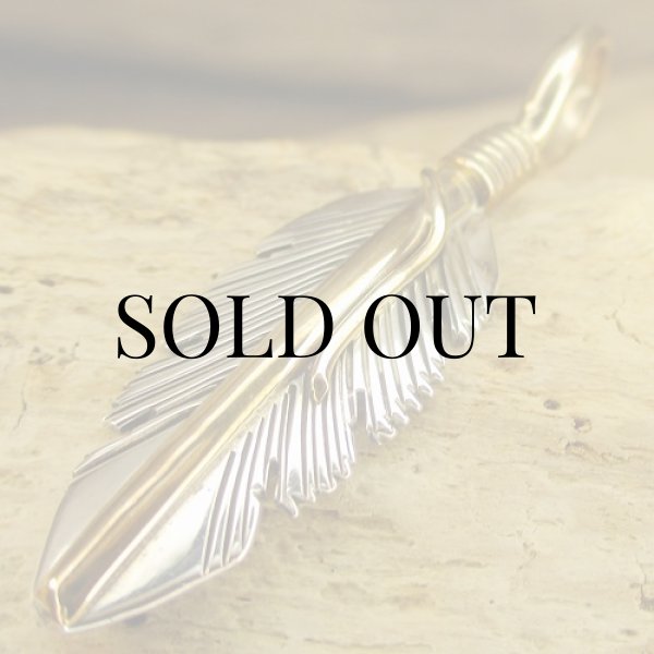 画像7: ナバホ族：Harvey Mace イーグルフェザー12KGF ペンダントトップSS (7)