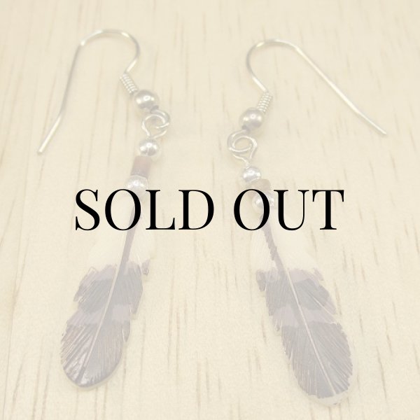 画像3: ボーンフェザー ピアス (3)