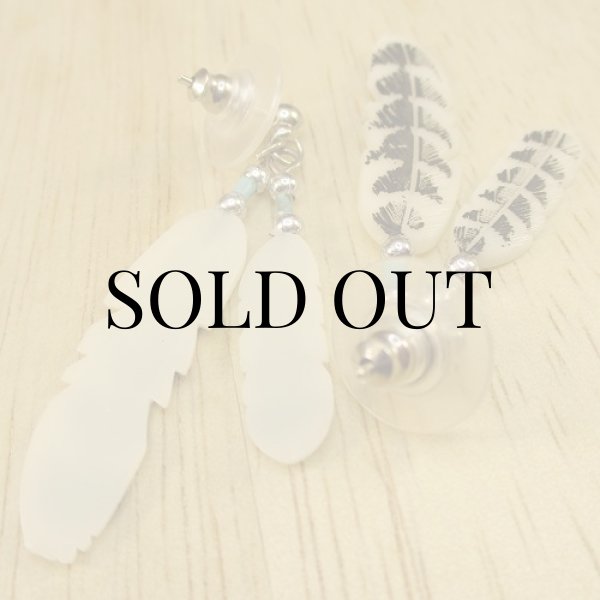 画像2: ボーンフェザー ピアス (2)