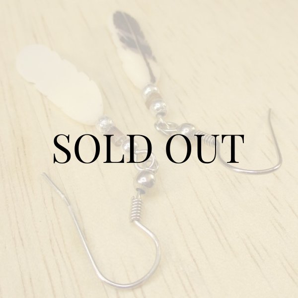 画像2: ボーンフェザー ピアス (2)