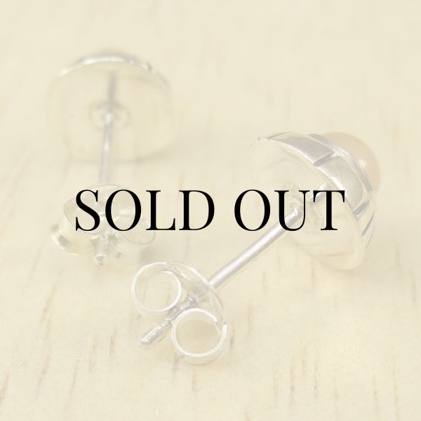 画像2: スターリングシルバー ムーンストーン ピアス (2)