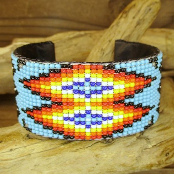 画像2: ナバホ族：ビーズワーク カフブレスレット (2)