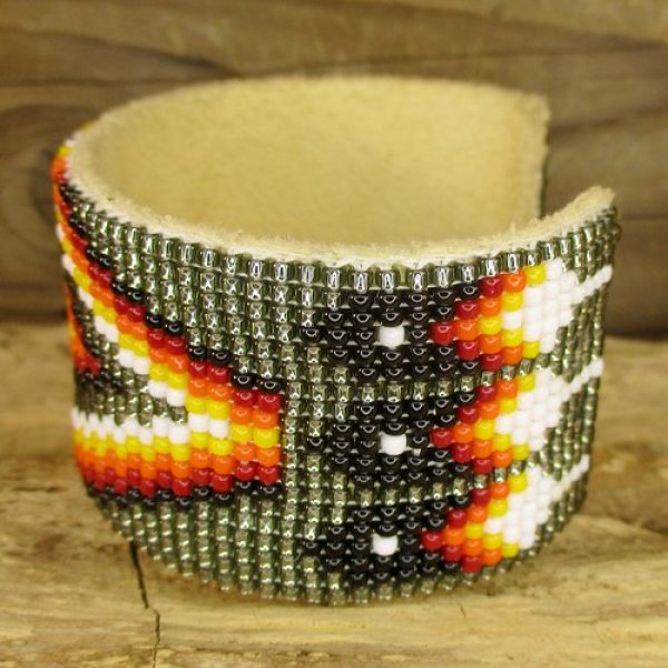 画像8: ナバホ族：ビーズワーク カフブレスレット (8)