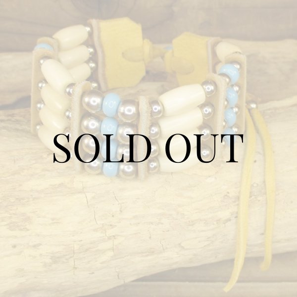 画像5: ナバホ族：Buffalo Bone Bracelet（バッファローボーン ブレスレット） (5)
