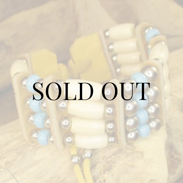 画像3: ナバホ族：Buffalo Bone Bracelet（バッファローボーン ブレスレット） (3)