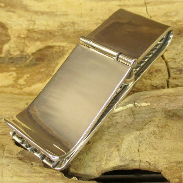 画像2: ナバホ族：Sunshine Reeves スタンプワーク マネークリップ (2)