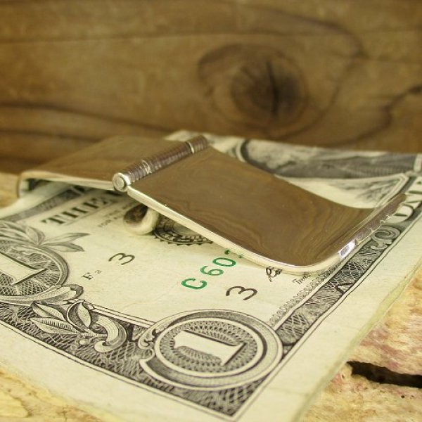 画像9: ナバホ族：Sunshine Reeves スタンプワーク マネークリップ (9)