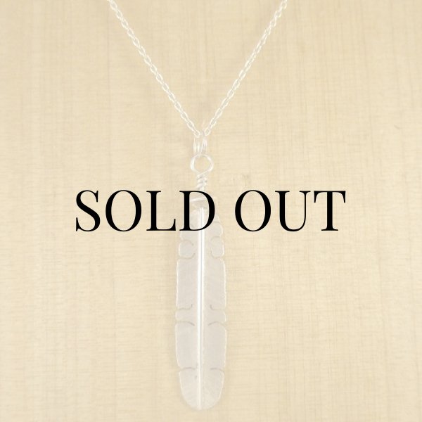 画像9: イスレタ族：マイケル・カーク（Michael Kirk）イーグルフェザー ペンダントトップ (9)