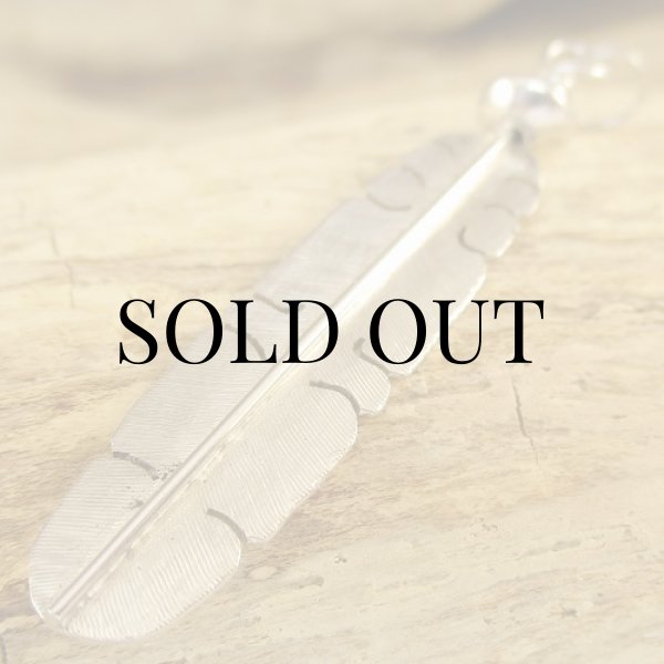 画像5: イスレタ族：マイケル・カーク（Michael Kirk）イーグルフェザー ペンダントトップ (5)