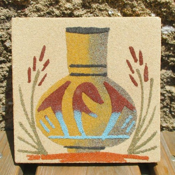 画像1: ナバホ族：サンドペインティング（Sand Painting） (1)
