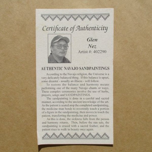 画像6: ナバホ族:サンドペインティング(Sand Painting) (6)