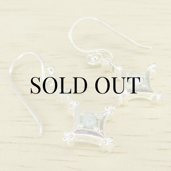 画像4: スターリングシルバー ラリマー ピアス (4)