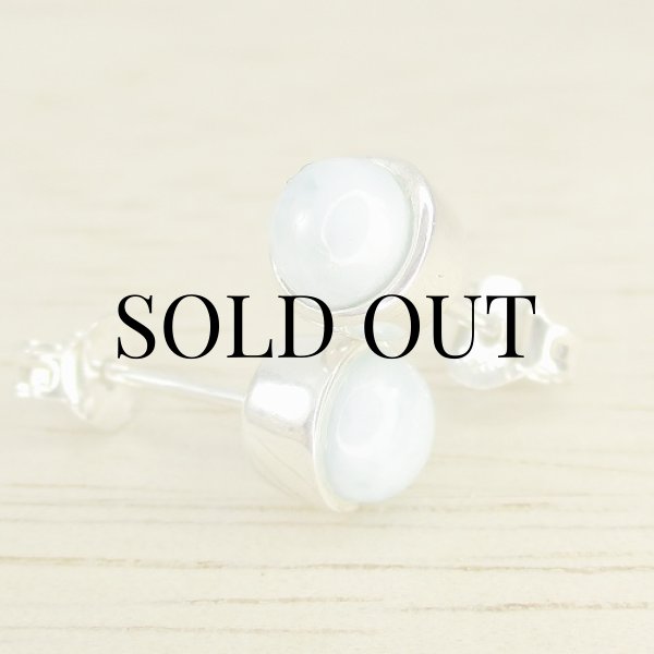 画像5: スターリングシルバー ラリマー ピアス (5)